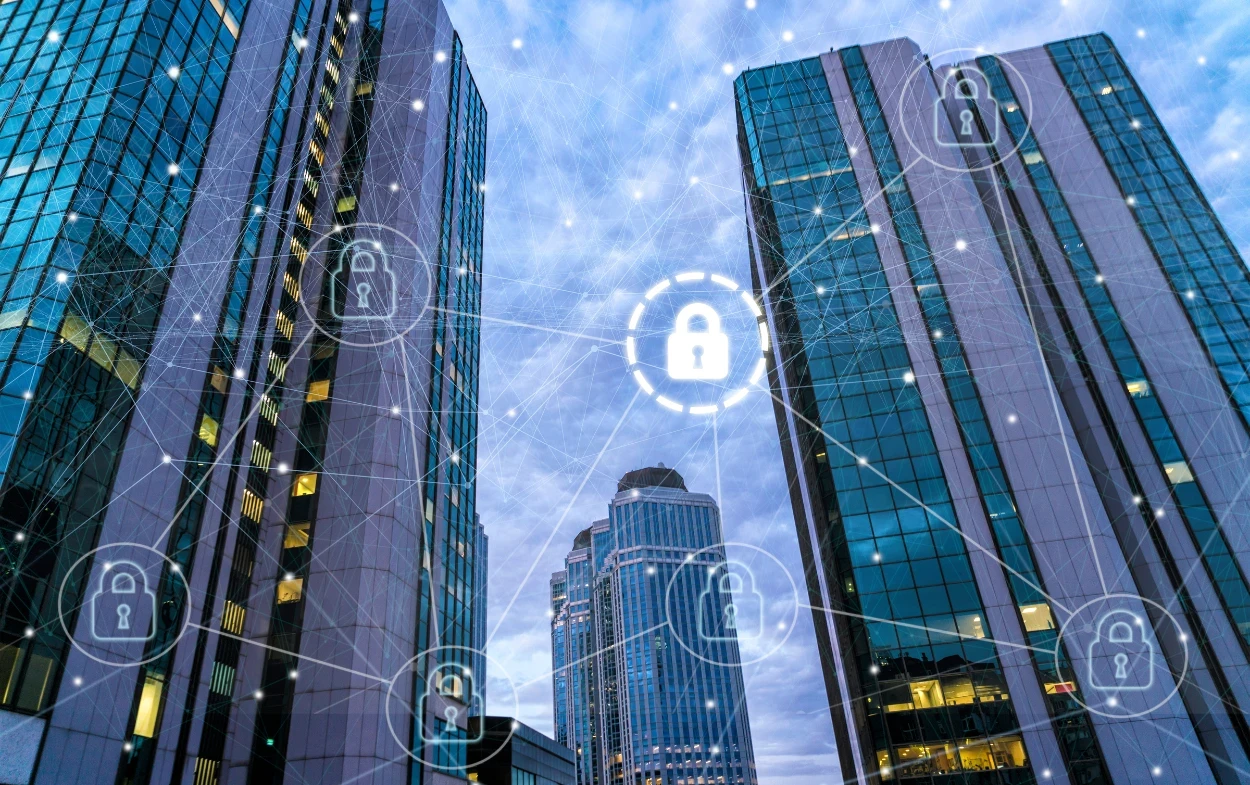 seamless integration of security features Cybersecurity in modern office buildings