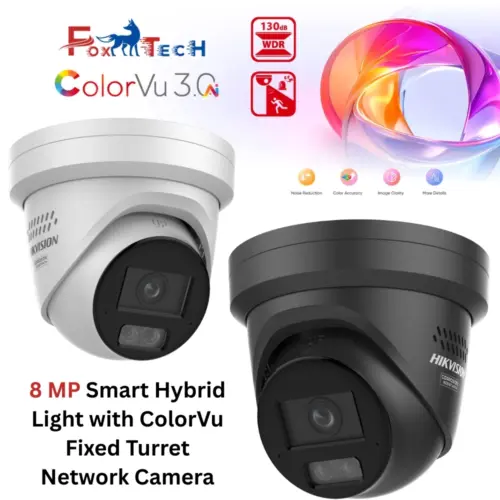 DS-2CD2387G3-LIS2UY_SL 8 MP Smart Hybrid Light with ColorVu Fixed Turret Network Camera